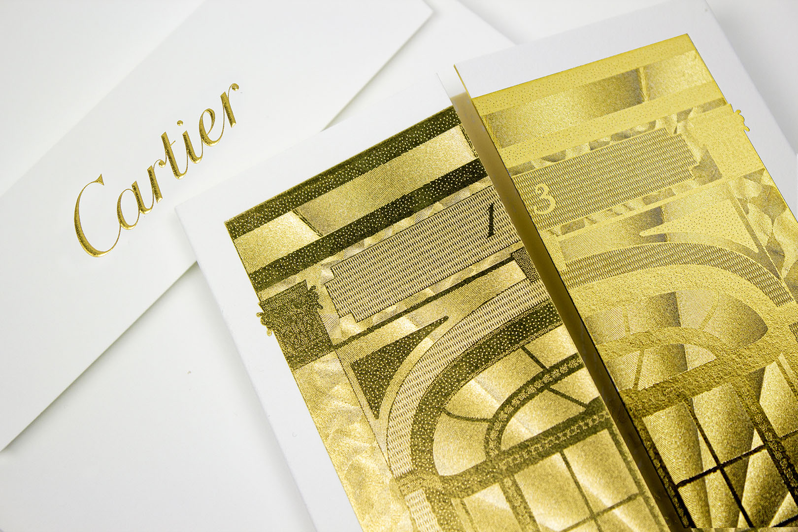 Cartons d'invitation Cartier - Printed by Atelier Bulk